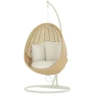 a casa mia Hängesessel  Tahiti ¦ beige ¦ Maße (cm): H: 191  Ø: 101