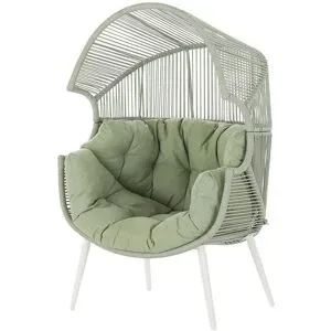 Höffner Outdoor-Korbsessel  Aruba ¦ grün ¦ Maße (cm): B: 98 H: 152 T: 87.5