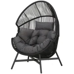 Höffner Lounge-Sessel  Benny ¦ schwarz ¦ Maße (cm): B: 98 H: 142 T: 100.0