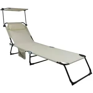 Höffner Sonnenliege   ¦ creme ¦ Maße (cm): B: 55 H: 24