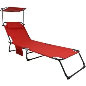 Höffner Sonnenliege   ¦ rot ¦ Maße (cm): B: 55 H: 24