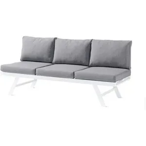 Sieger Loungeliege   ¦ weiß ¦ Maße (cm): B: 80 H: 89