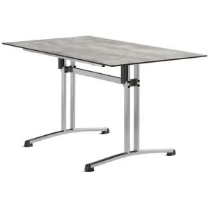 Sieger Gastro-Tisch Polytec Platte   ¦ grau ¦ Maße (cm): B: 140 H: 73