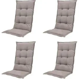 Höffner Auflage hoch 4er-Set  Basic ¦ braun ¦ Maße (cm): B: 50 H: 6