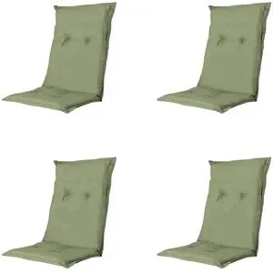 Höffner Auflage niedrig 4er-Set  Basic ¦ grün ¦ Maße (cm): B: 50 H: 6