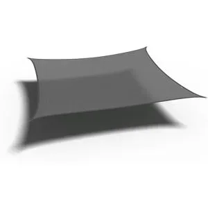 Siena Garden Sonnensegel Quadrat  Coolfit ¦ grau ¦ Maße (cm): B: 500 H: 500