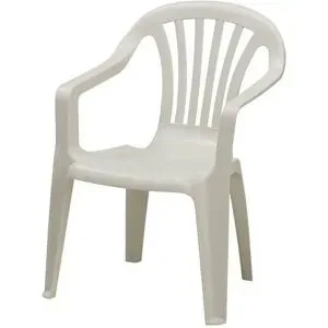 Höffner Kinder-Stapelsessel  Sedia Baby ¦ weiß ¦ Maße (cm): B: 38 H: 52 T: 38.0