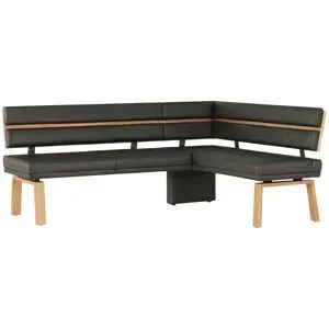Höffner Eckbank Leder Canto III ¦ braun ¦ Maße (cm): B: 203 H: 88 T: 157.0