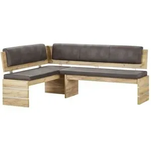 Höffner Eckbank  Mira ¦ grau ¦ Maße (cm): B: 185 H: 89 T: 145.0