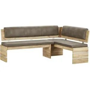 Höffner Eckbank  Mira ¦ braun ¦ Maße (cm): B: 205 H: 89 T: 155.0