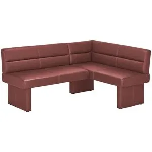 Höffner Eckbank Leder Canto II ¦ rot ¦ Maße (cm): B: 180 H: 85 T: 134.0