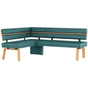 Höffner Eckbank Leder Canto III ¦ blau ¦ Maße (cm): B: 203 H: 88 T: 157.0