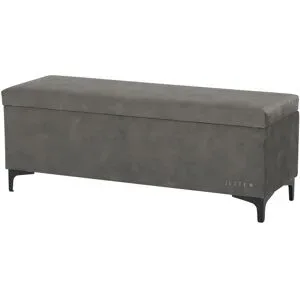Jette Home Bettbank mit Stauraum Jette Patch ¦ grau ¦ Maße (cm): B: 122 H: 47 T: