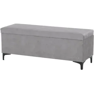 Jette Home Bettbank mit Stauraum Jette Patch ¦ grau ¦ Maße (cm): B: 122 H: 47 T: