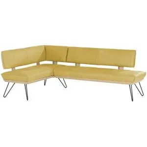 Koinor Eckbank Leder Dining System 4 ¦ gelb ¦ Maße (cm): B: 237 H: 88 T: 152.0