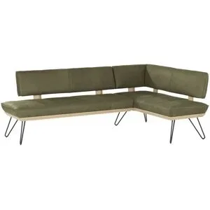 Koinor Eckbank Leder Dining System 4 ¦ grün ¦ Maße (cm): B: 217 H: 88 T: 152.0