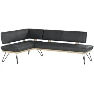 Koinor Eckbank Leder Dining System 4 ¦ schwarz ¦ Maße (cm): B: 217 H: 88 T: