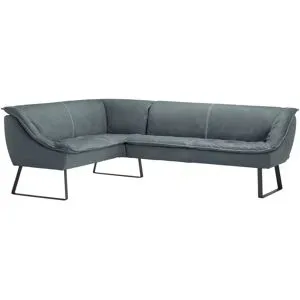 Koinor Eckbank Leder Alino ¦ blau ¦ Maße (cm): B: 243 H: 89 T: 192.0