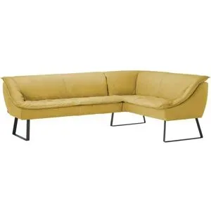 Koinor Eckbank Leder Alino ¦ gelb ¦ Maße (cm): B: 243 H: 89 T: 192.0
