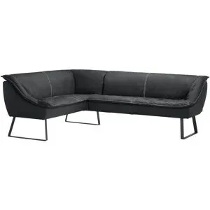 Koinor Eckbank Leder Alino ¦ grau ¦ Maße (cm): B: 263 H: 89 T: 192.0