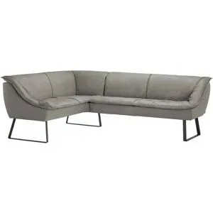Koinor Eckbank Leder Alino ¦ grau ¦ Maße (cm): B: 283 H: 89 T: 192.0