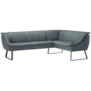 Koinor Eckbank Leder Alino ¦ blau ¦ Maße (cm): B: 263 H: 89 T: 192.0