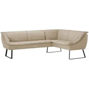 Koinor Eckbank Leder Alino ¦ beige ¦ Maße (cm): B: 263 H: 89 T: 192.0