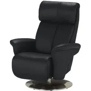 Himolla Ledersessel  7227 ¦ schwarz ¦ Maße (cm): B: 82 H: 109 T: 90.0