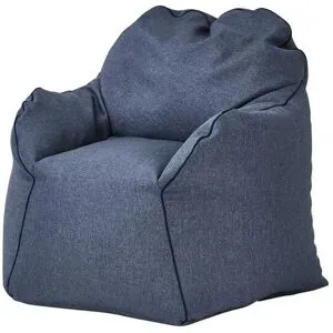 Höffner Sitzsack-Sessel  Tedd ¦ blau ¦ Maße (cm): B: 85 H: 70 T: 80.0