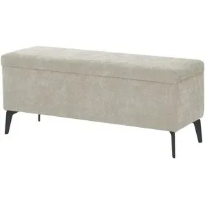 Wohnwert Bettbank mit Stauraum Dormian ¦ beige ¦ Maße (cm): B: 122 H: 52,5 T: