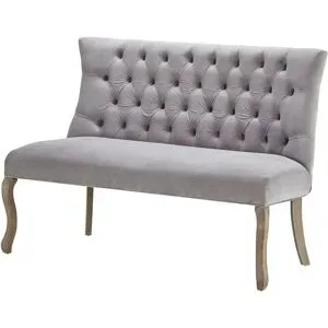 Collection by citamaass Samt-Polsterbank  Felicita ¦ grau ¦ Maße (cm): B: 73 H: