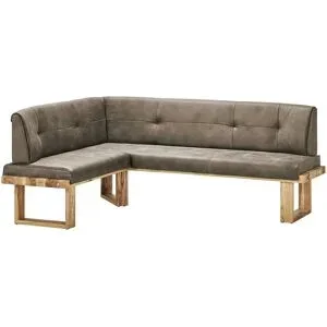 Woodford Eckbank massiv Alina ¦ braun ¦ Maße (cm): B: 225 H: 88 T: 155.0