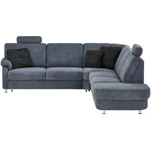 meinSofa Ecksofa  Ole-S ¦ blau ¦ Maße (cm): B: 269 H: 91 T: 287.0