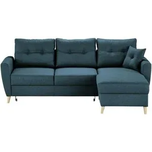 Höffner Ecksofa  Carla ¦ blau ¦ Maße (cm): B: 230 H: 93 T: 159.0