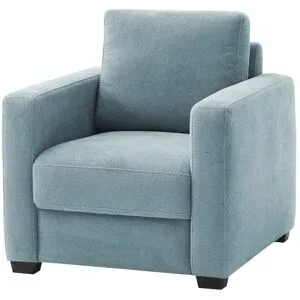 Bobb Sessel mit Boxspringpolsterung  Lisa de Luxe ¦ blau ¦ Maße (cm): B: 85 H: