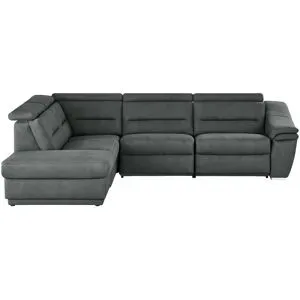 meinSofa Ecksofa  Ivonne-S ¦ schwarz ¦ Maße (cm): B: 294 H: 84 T: 245.0