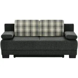 Höffner Querschläfer Webstoff Heidi ¦ grau ¦ Maße (cm): B: 200 H: 93 T: 102.0