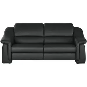 Himolla Ledersofa  1501 ¦ schwarz ¦ Maße (cm): B: 202 H: 84 T: 106.0