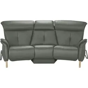 Himolla Einzelsofa Leder  4708 ¦ grau ¦ Maße (cm): B: 216 H: 97 T: 119.0