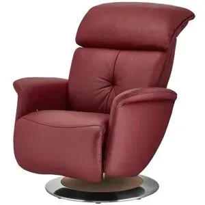 Himolla Funktionssessel Leder 7708 ¦ rot ¦ Maße (cm): B: 79 H: 97 T: 99.0