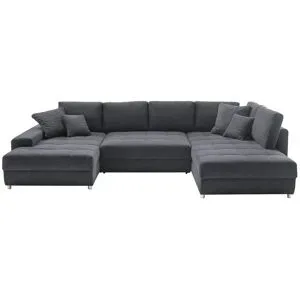 Bobb Wohnlandschaft  Arissa de Luxe ¦ grau ¦ Maße (cm): B: 353 H: 84 T: 215.0