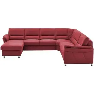 meinSofa Wohnlandschaft mit Boxspringpolsterung  Donald ¦ rot ¦ Maße (cm): B:
