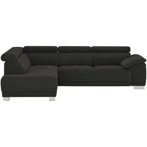 Höffner Ecksofa  Chocolo ¦ schwarz ¦ Maße (cm): B: 270 H: 76 T: 205.0