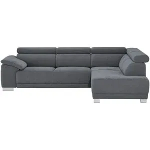 Höffner Ecksofa  Chocolo ¦ grau ¦ Maße (cm): B: 270 H: 76 T: 205.0