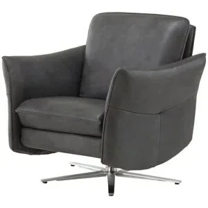 Himolla Ledersessel  Cumurex ¦ grau ¦ Maße (cm): B: 80 H: 94 T: 88.0