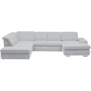 Lounge Collection Wohnlandschaft Flachgewebe  Affair ¦ grau ¦ Maße (cm): B: 371