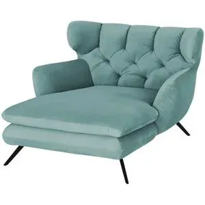 Jette Home Longseat-Sessel Samt Caldara ¦ grün ¦ Maße (cm): B: 130 H: 95 T: