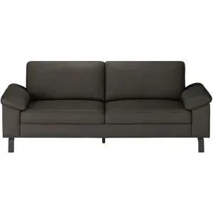 Max Schelling Ledersofa mit Winkelfüßen Maximum ¦ braun ¦ Maße (cm): B: 224 H: