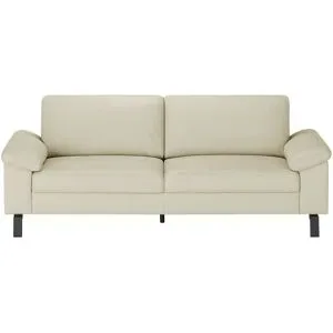 Max Schelling Ledersofa mit Winkelfüßen Maximum ¦ beige ¦ Maße (cm): B: 224 H: