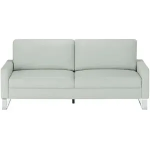Max Schelling Ledersofa mit Kufengestell Maximum ¦ grau ¦ Maße (cm): B: 204 H: